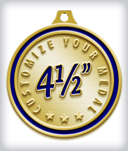 Custom 4 &frac12;&rdquo; Medal image