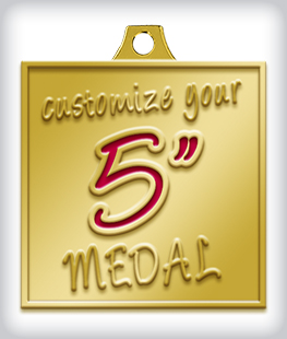 Custom 5&rdquo; Medal image