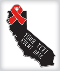 Custom State Shaped Awareness Pins image
