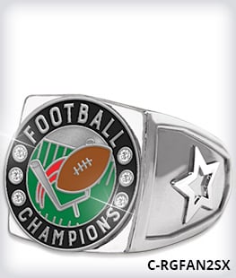 Custom Round Champion 2.0 Ring Top With Stones image