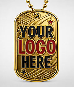 Custom Gold Dog Tags image