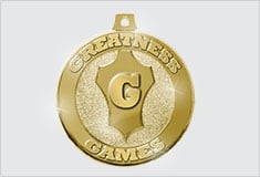 Shiny Gold Medal