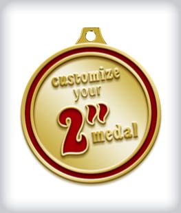 Custom 2&rdquo; Medal image