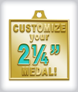 Custom 2 &frac14;&rdquo; Medal image