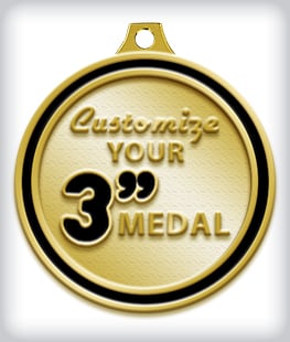 Custom 3&rdquo; Medal image