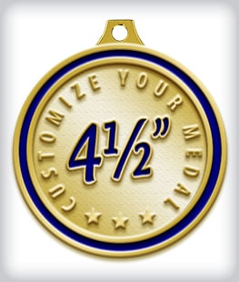 Custom 4 &frac12;&rdquo; Medal image