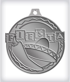 Antique Silver Custom Fiesta Medals image