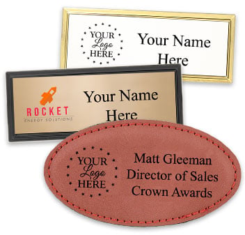 Badges FREE 40 Characters Of Engraving - Magnetic Backing