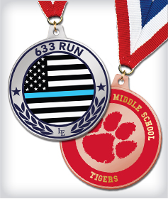 Custom Silver & Bronze Printz Medals image