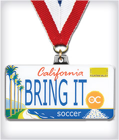 Custom Silver Zinc Printed Medals image