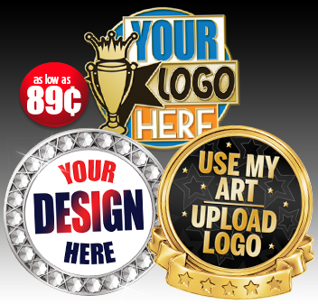 Custom Pins Features Your Logo Or Artwork