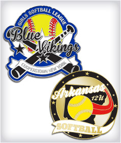 Custom Softball Trading Pins image