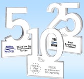 Years Of Service Acrylic Award