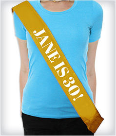 Custom Birthday Sash image