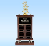 Walnut Perpetual Trophy Award