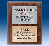 Wood Photo Plaque Award