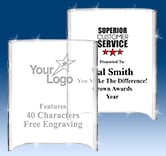 Vertical Curva Acrylic Award