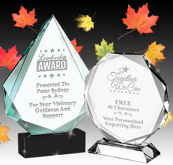 Crystals Awards 24 Hour Turnaround (Web Orders Placed By 5PM EST)