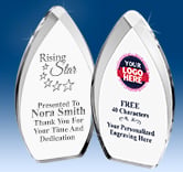 Tear Drop Acrylic Award