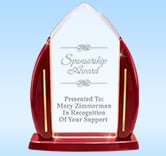 Rosewood Slide-In Acrylic Award