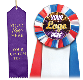 Custom Ribbons Feature Your Logo Or Artwork!