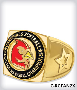 Custom Round Champion 2.0 Ring Top With Color image