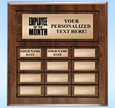 12 Plate Perpetual Award Plaque
