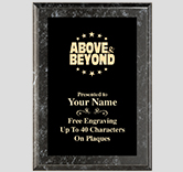 Black Metallix Award Plaque