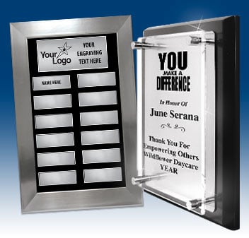 Corporate Award Plaques - Many Styles To Choose From