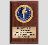 Walnut Insert Plaque Award