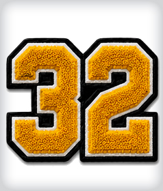 Custom Double Chenille Numbers image