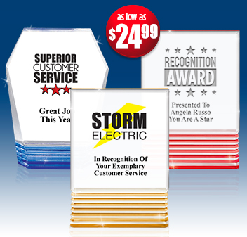 Rockwell Acrylic Awards - Many Styles To Choose From