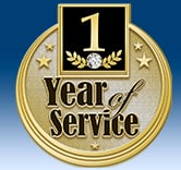 1 Year Of Service Pin