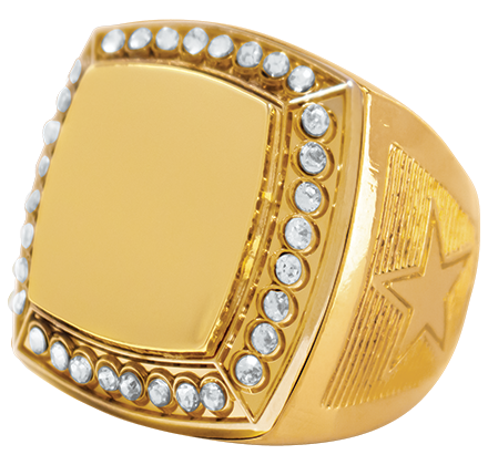 Custom Deluxe Printz Girl Scouts Rings With Girl Scouts Ring Box